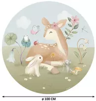Little Dutch Apvalus sienos lipdukas 'Fairy Garden'