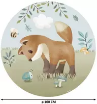 Little Dutch Apvalus sienos lipdukas 'Forest Friends'