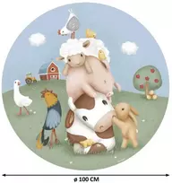Little Dutch Apvalus sienos lipdukas 'Little Farm'