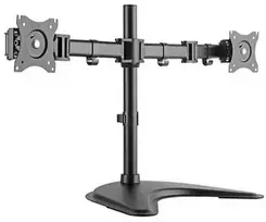 Hismart Monitoriaus Laikiklis - Dviejų Monitorių 13"-27" Nešiojamas Reguliuojamo Aukščio 8kg Kiekvienas