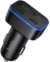 Car charger Hoco 2xUSB A + 2xUSB C PD QC3.0 42W Z63 juodas