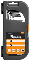 HEX 1,5–10 mm raktų su rutuline galvute ir TORX 10–50 rinkinys Bradas, 18 vnt., long