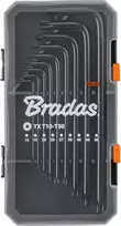 HEX šešiakampių raktų rinkinys Bradas, 1,5–10 mm, 9 vnt., long