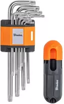 TORX raktų rinkinys 10–50 su T formos rankena Bradas, 9 vnt., long