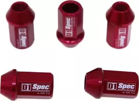 D1Spec Kaltiniai veržlės D1Spec Alu 12x1.5 raudoni