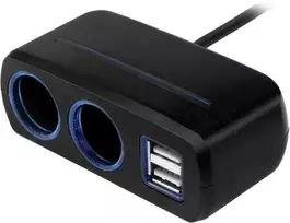 Neoline SL-221 automobilio cigarečių lizdo skirstytuvas x2+2USB
