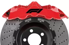 F1 stabdžių suportų lipdukai – sportiniai tuning lipdukai, 6 vnt.