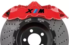 BMW XM stabdžių suportų lipdukai – premium tuning dekoras, 6 vnt.