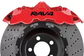 Toyota RAV4 stabdžių suportų lipdukai – tuning dekoras, 6 vnt.