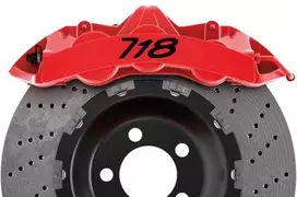 Porsche 718 stabdžių suportų lipdukai – performance tuning dekoras, 6 vnt.