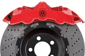 Volkswagen stabdžių suportų lipdukai – suderinami, karščiui atsparūs, 6 vnt.