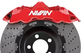 Nissin suportų lipdukai – stabdžių suportams, karščiui atsparūs, 6 vnt.