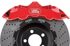 Land Rover stabdžių suportų lipdukai – suderinami, karščiui atsparūs, 6 vnt.