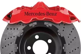 Mercedes Benz stabdžių suportų lipdukai – suderinami, karščiui atsparūs, 6 vnt.
