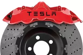 Tesla dinaminiai stabdžių suportų lipdukai – suderinami, 6 vnt.