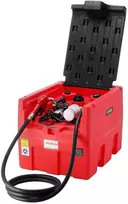 Nešiojamas dyzelino ir benzino bakas, 181.7L kuro perdavimo bakas su 12V pompa, dvigubas kuro bakas sunkvežimiams, traktoriams, RV, ūkio technikai