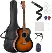 1016 mm Dreadnought Akustinė Gitara, Eglės Viršus, Mahonmedžio Korpusas, Pradedančiųjų Gitaros Rinkinys, Akustinė Gitara