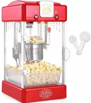 Spragėsių aparatas, stalinis spragėsių puodas, kino teatro stiliaus, su pašildymo padėklu, skirtas namams, šeimos susibūrimams, vakarėliams, 2.5L virdulys, 4L talpa