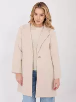 Moda Paltas moterims -IT-PL-20238.23-jasny smėlio spalva