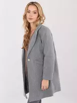 Moda Paltas moterims -IT-PL-20238.23-ciemny pilka