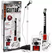 Lean Toys Elektrinės gitaros rinkinys su mikrofonu vaikams