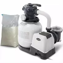 Intex Smėlio filtro siurblys, 7900 l/h baseinams, su 25 kg smėlio, efektyvi vandens filtravimo sistema