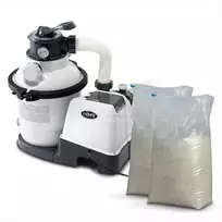Smėlio filtro siurblys, 12000 litrų per valandą, baseinams, efektyvus vandens filtravimas, su 50 kg smėlio