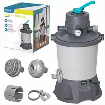 Baseino smėlio filtro siurblys, 3596 litrai per valandą, sodo baseinams, 2271 l/h sistemos srautas, 11000-16000 litrų baseino talpa