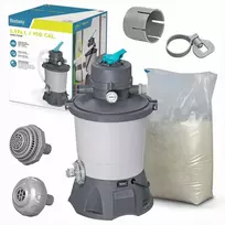 Baseino smėlio filtro siurblys, 3596 l/h srautas, 1100-16000 l baseinams, su 25 kg smėlio, 32mm žarnos jungtis