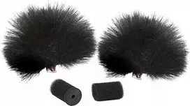 Mikrofono priedas - Rycote juodas lavalier vėjo gaudyklė minkšta patvari medžiaga