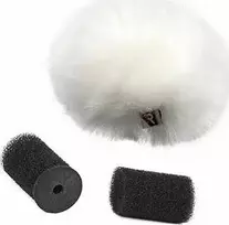 Mikrofono vėjo apsauga - Rycote balta Ristretto lavalier vėjo gaudyklė vienam baltam