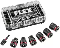 Flex Accessories Smūginių galvučių rinkinys FLEX IPS D10-19 1/2'