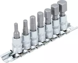 Bgs Technic Įpresuotų antgalių rinkinys | 6.3 mm (1/4") | hex šešiakampis 4-12 mm | 7 vnt. (2161)