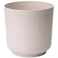 FORM PLASTIC Dekoratyvinis gėlių vazonas Satina Eco Ø17cm H16.8cm plastik./švies.rudas