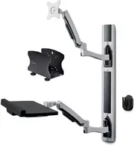 Laikiklis Startechcom Startech Accessories prie sienos tvirtinama darbo stotis su kompiuterio laikikliu