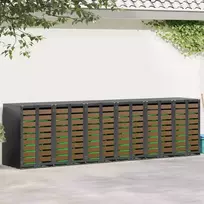 Rato konteinerių laikymas 3 konteineriams 340 x 77.5 x 115.5 cm