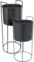 Home Styling Collection PIECES Metaliniai gėlių vazonai IDEM, 2 vnt.