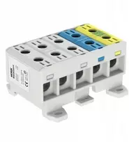 MOREK Jungtis OTL50-5x pilka, mėlyna, geltonai žalia 5x1x Al/Cu 1,5-50 mm 1000V AC / 1500V DC Universalus gnybtas MAA5050A10