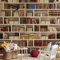 Artgeist Fototapetas - Home library