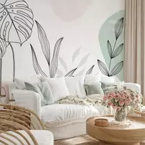 Artgeist Fototapetas - Leaves in Pastels