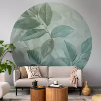 Artgeist Apvalus fototapetas - Mint leaves: large botanical motif