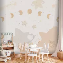 Artgeist Fototapetas - Phases of the Moon Among Stardust