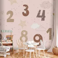 Artgeist Fototapetas - Numbers Among Snowflakes
