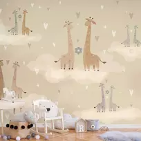 Artgeist Fototapetas - Giraffes in Love
