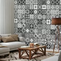 Artgeist Tapetas - Arabesque - Juodas& Baltas