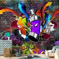 Artgeist Fototapetas - Graffiti: Colourful attack