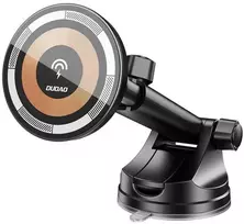 Dudao F12MAX+ automobilio laikiklis su 15 W belaidžiu įkrovikliu, suderinamas su „Magsafe“ – juodas