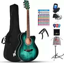 Winzz Plieninių stygų akustinė gitara pradedantiesiems