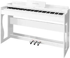 Kruger & Matz Pianino KrugerMatz KMDP-135 skaitmeninis pianinas, blizgiai baltas