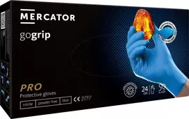 Rękawice Mercator Medical Nitrilo pirštinės GoGrip mėlynas, dydis M, 50 vnt.